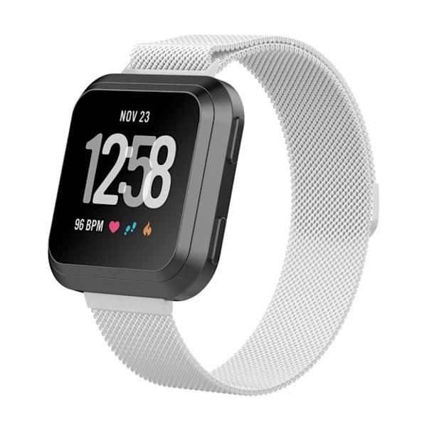 Tyylikäs vaihtoranneke Fitbit Versa-kellolle - Hopea Silver grey