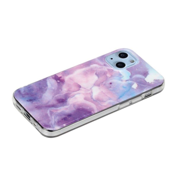 Marble design iPhone 13 cover - Lilla Stjernehimmel Purple