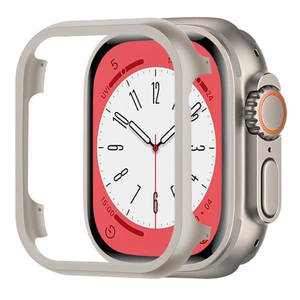 Apple Watch Ultra hölje i aluminiumlegering - Stjärnljus Vit