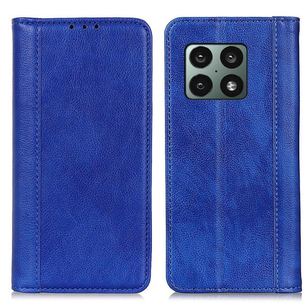 Genuine Nahkakotelo With Magnetic Closure For OnePlus 10 Pro - S Blue