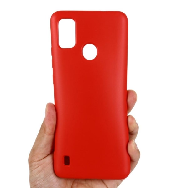 Matte Liquid silikone cover til ZTE Blade A51 - Rød Red
