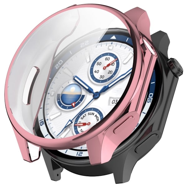 Oppo Watch X / OnePlus Watch 2 Electroplating flexible Cover Full Coverage Watch Case - Pink Rosa