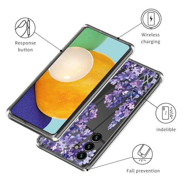 Deco Samsung Galaxy M14 Etui - Lilla Tre Purple
