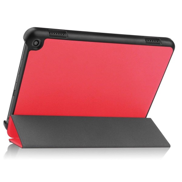 Tri-fold läderfodral för Amazon Fire 8 HD (2022) - Röd Röd