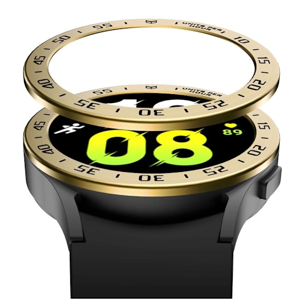 Samsung Galaxy Watch 5 (40mm) styling-klockring - Guld / Svart Guld