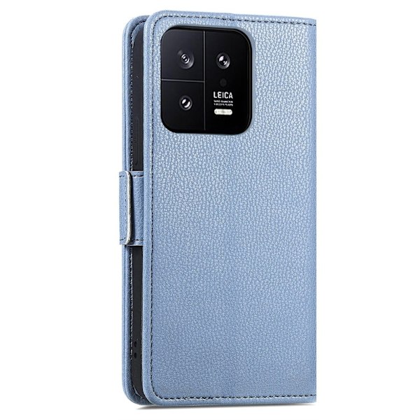 Sileä ja ohut premium-PU-nahkakotelo Xiaomi 13 - Sininen Blue