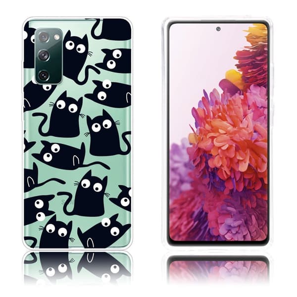 Deco Samsung Galaxy S20 FE 5G / Samsung Galaxy S20 FE skal - Svarta Katter Svart