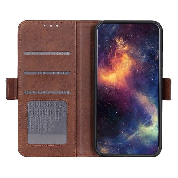 Samsung Galaxy Xcover 7 læderetui med pung - Brun Brown