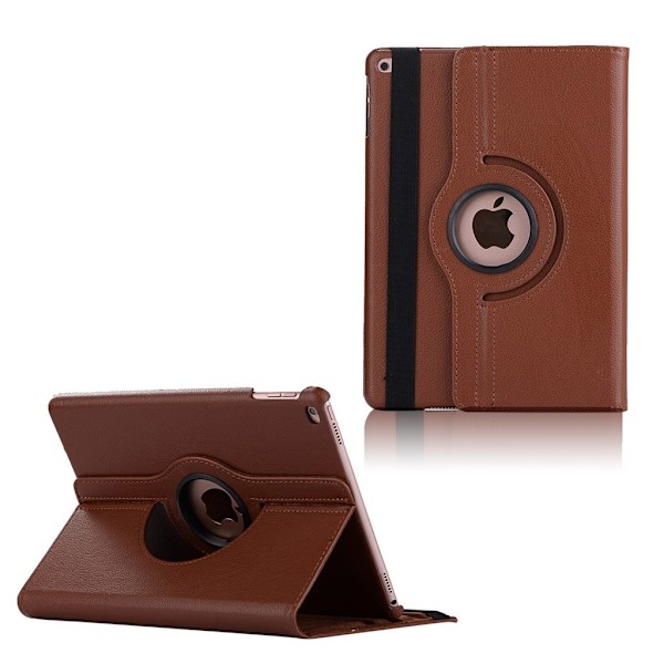 iPad (2017) flot og holdbart læder etui - Brun Brown