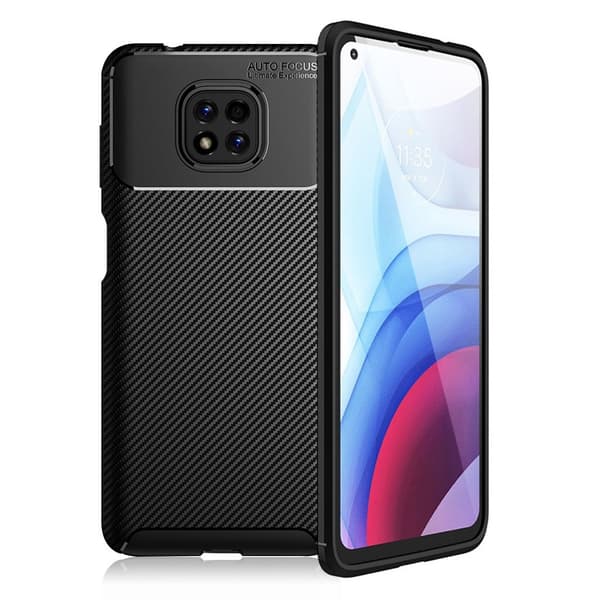 Carbon Shield Motorola Moto G Power (2021) Etui - Sort Black