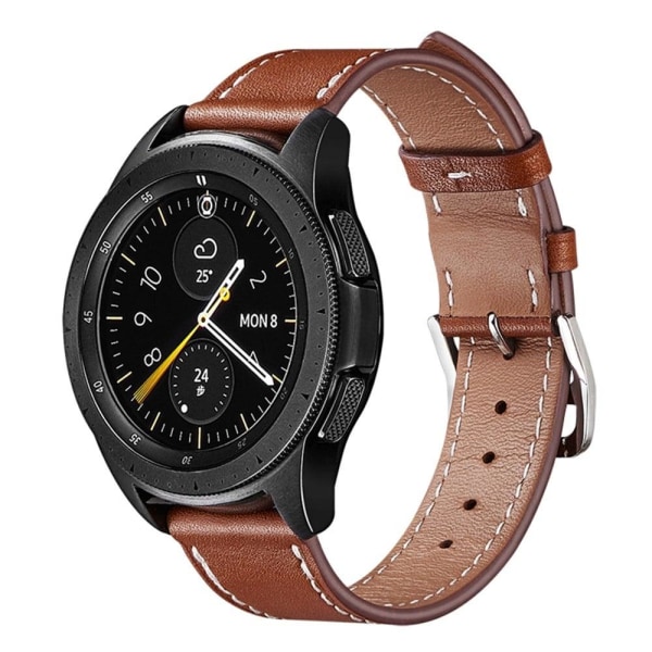 20mm Universal genuine leather watch strap - Brown Brun