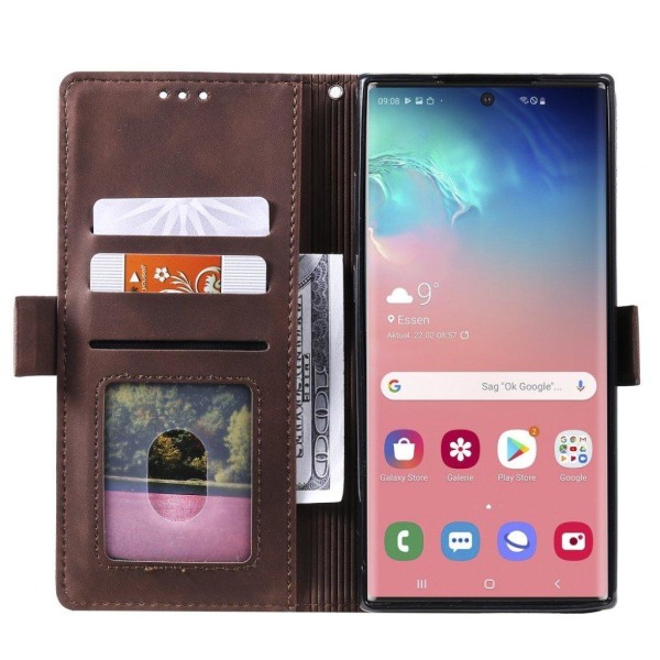 Suburbian läder Samsung Galaxy Note 10 Plus fodral - Brun Brun