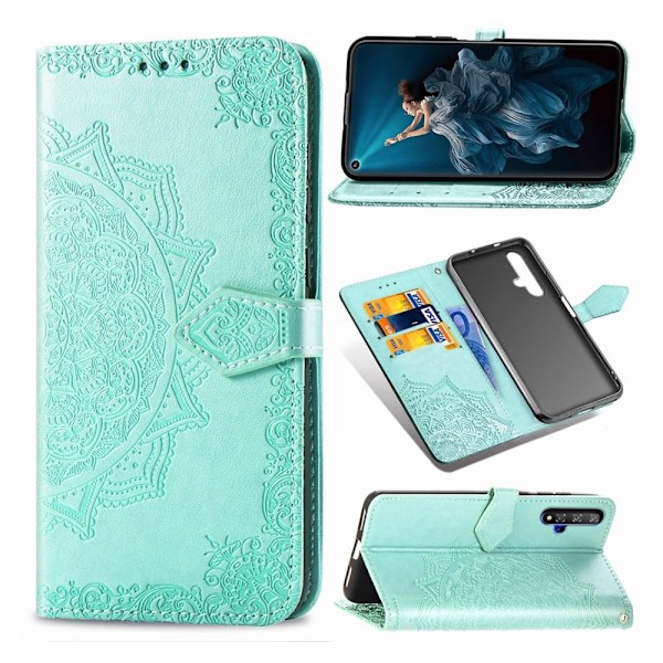 Mandala Honor 20 / 20S etui - Cyan Green
