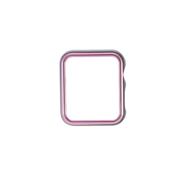 Apple Watch Series 3/2/1 42mm stilfuld ramme - Lyserød / Sort Pink