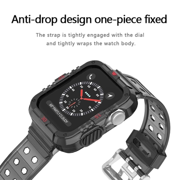 Apple Watch (41mm) skyddsfodral med klockarmband - Vit Vit