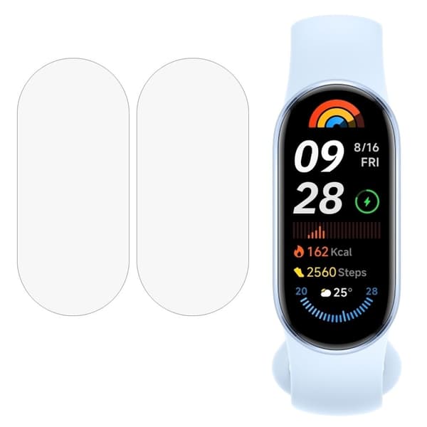 2-pack Xiaomi Smart Band 10 Näytönsuoja Smart Watch Kirkas joustava kalvo Transparent