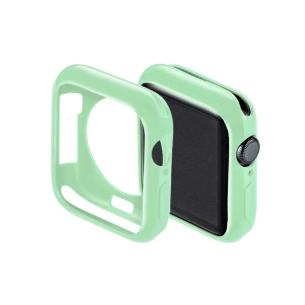Apple Watch Series 5 40mm simple silicone case - Cyan Green