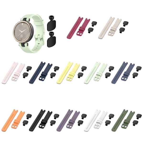 Garmin Lily enfärgat klockarmband i silikon - Vit Vit