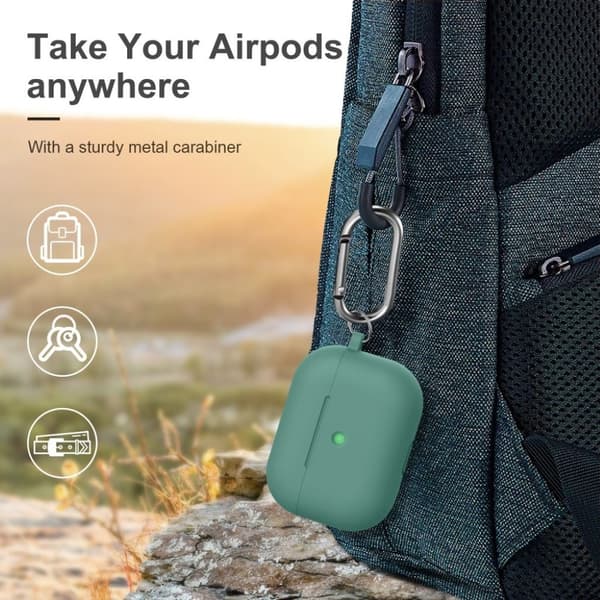 AirPods Pron paksu silikonikotelo - Männyn Neulasen Vihreä Green