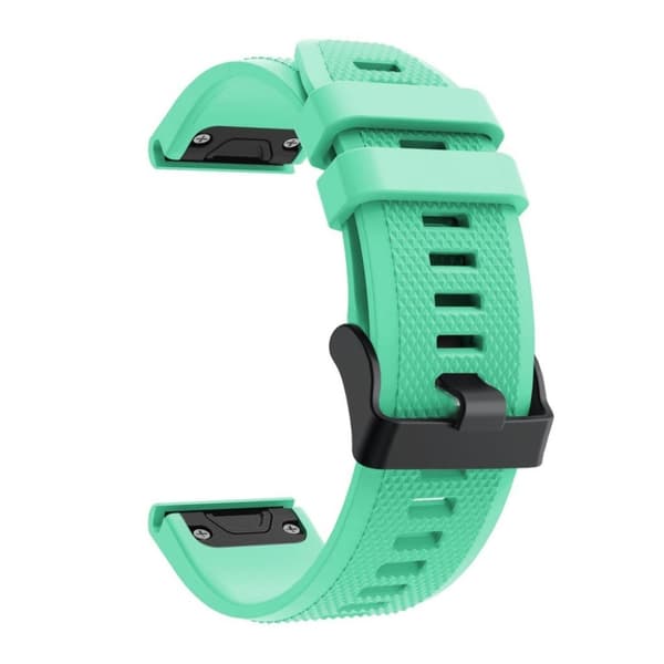 Garmin Fenix ​​5 fleksibelt silikon se bandet - Cyan Green