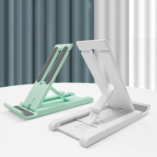 Universal super thin foldable desktop stand - White White