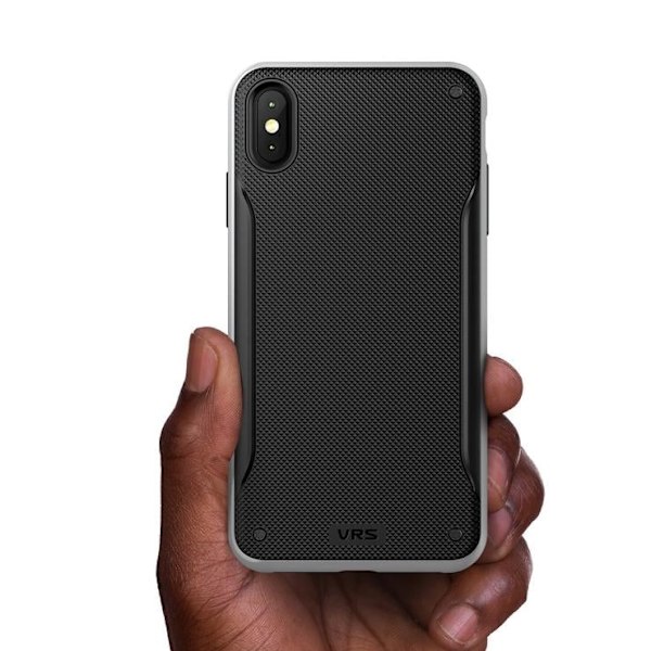 Vrs Design iPhone Xs Max Høy Pro Shield - Steel Sølv Silver grey