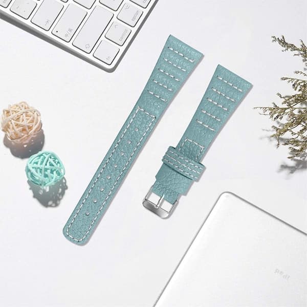 Ticwatch GTX / Pro Top layer urrem i ægte læder - Babyblå Blue