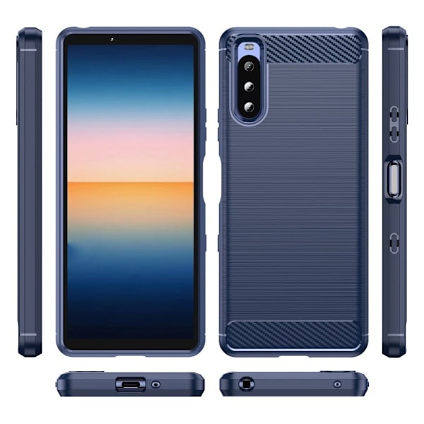 Carbon Flex Etui Sony Xperia 10 III Lite / 10 Iii - Blå Blue