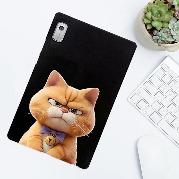 Lenovo Tab M9 Case Pattern Printing Slim Flexible Tablet Protective Cover - Garfield Cat Brown
