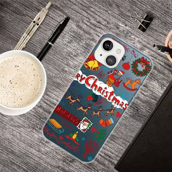 Deco iPhone 14 skal - Juldekoration Röd