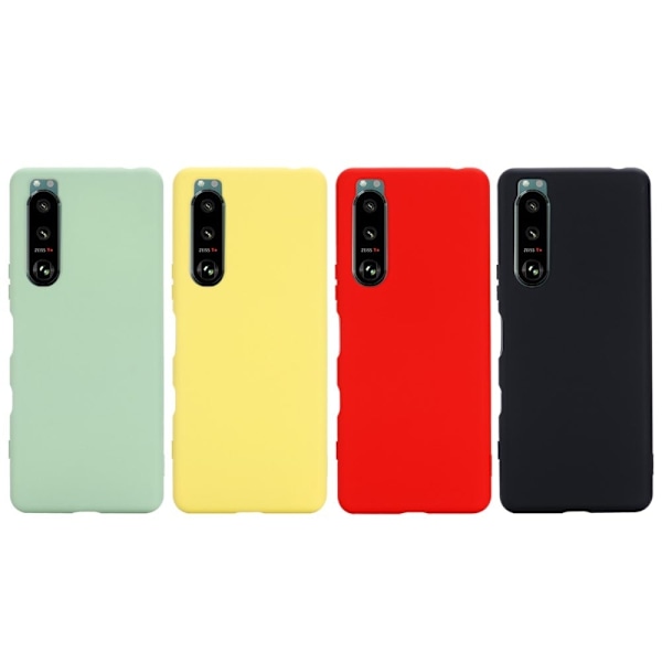 Matta nestesilikoninen kuori Sony Xperia 5 III - Punainen Red