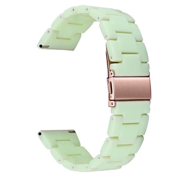 Fitbit Sense 2 / Versa 4 harpiksrem med metalspænde - Avocadogrøn Green