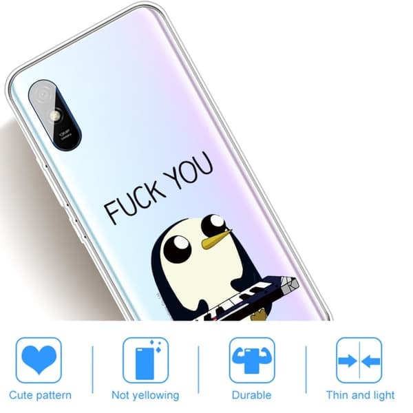 Deco Xiaomi Redmi 9A Etui - Pingvin Black