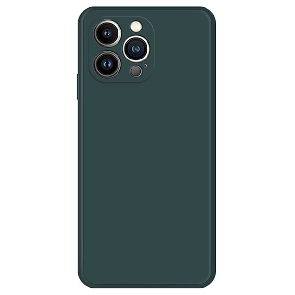 Avfasat gummerat droppskydd för iPhone 13 Pro Max - Svartaktig Grön Grön