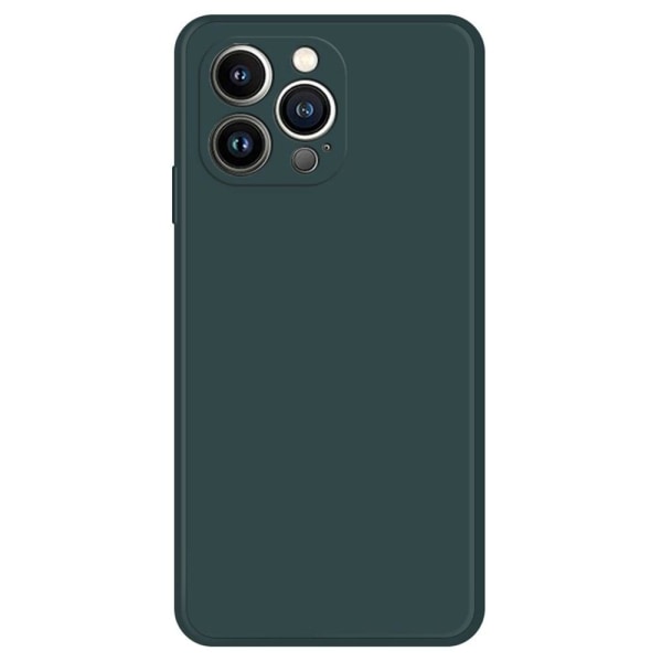 Skråt gummicover mod fald til iPhone 13 Pro Max - Sortgrønt Green