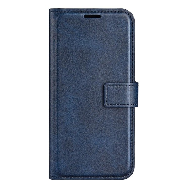 Hållbart konstläder Motorola Moto E30 fodral med plånbok - Blå Blå
