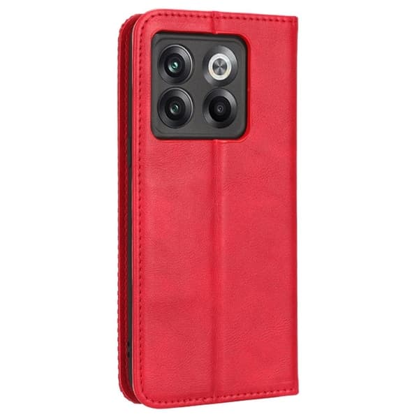 Bofink Vintage OnePlus Ace Pro / 10t Nahkakotelo - Punainen Red