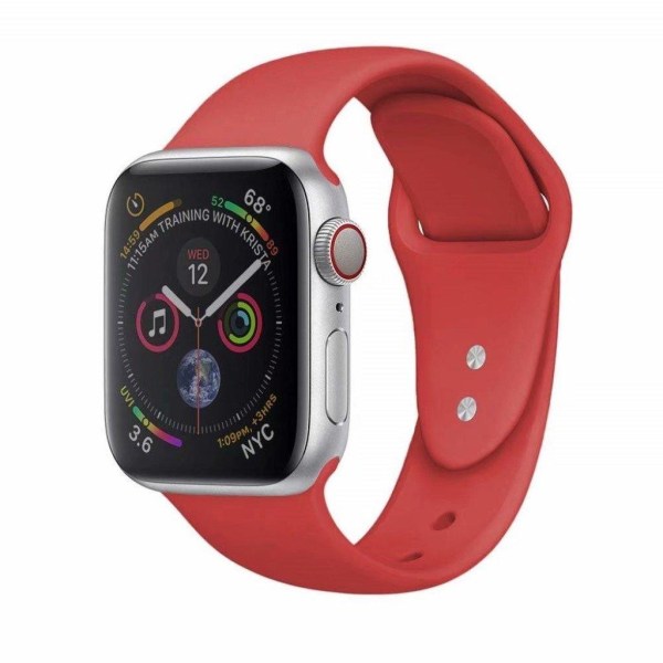 Apple Watch Series 4 40mm dual pin silikone Urrem - Rød Red