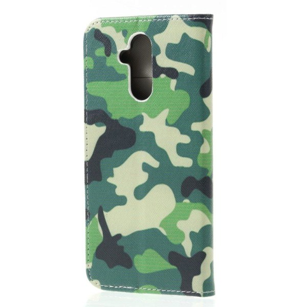 Huawei Mate 20 Lite patterned leather flip case - Camouflage multifärg