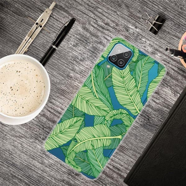 Deco Samsung Galaxy A12 5G Etui - Blad Green