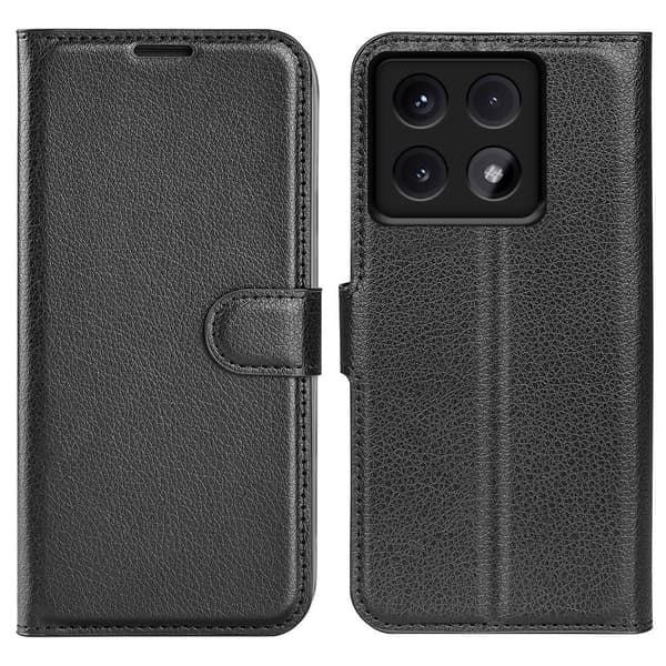 Classic Xiaomi 14T Pro flip kuoret - Musta Black