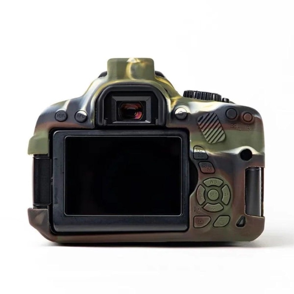Canon EOS 600D/650D/700D silikonöverdrag - Kamouflage Brun
