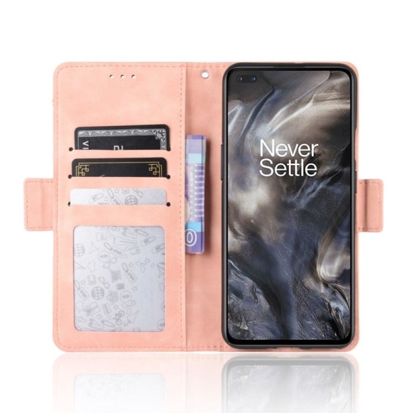 Moderni Nahkalaukku For OnePlus Nord - Pinkki Pink