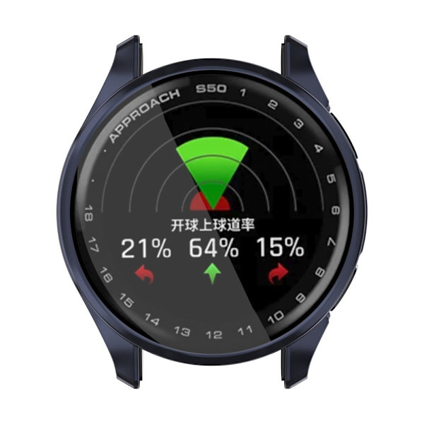 Garmin Approach S50 Klockfodral Galvaniserat heltäckande flexibelt skydd - Midnattsblå Blå