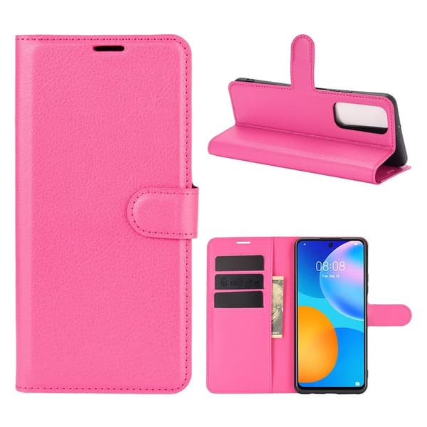 Classic Huawei Y7A / P Smart 2021 flip etui - Rose Pink