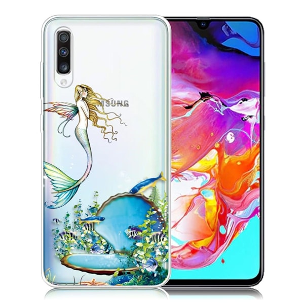 Deco Samsung Galaxy A70 cover - Havfrue Multicolor