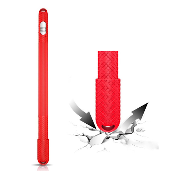 Apple Pencil halkfritt silikonfodral - Röd Röd