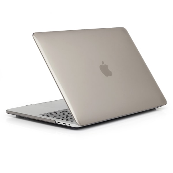 MacBook Air 13 M1 (A2337, 2020) / (A2179, 2020) genomskinlig fram- och baksida - Grå Silvergrå