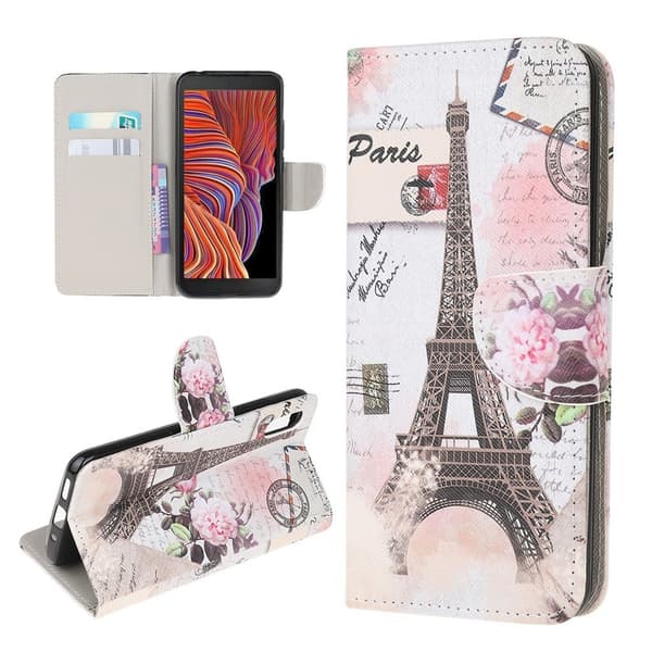 Wonderland Samsung Galaxy Xcover 5 flip kuoret - Torni Multicolor