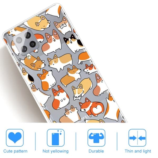 Deco Samsung Galaxy A42 5G Etui - Tegneserie Katter Multicolor